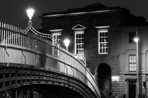 Ha'penny bridge from the north Quay